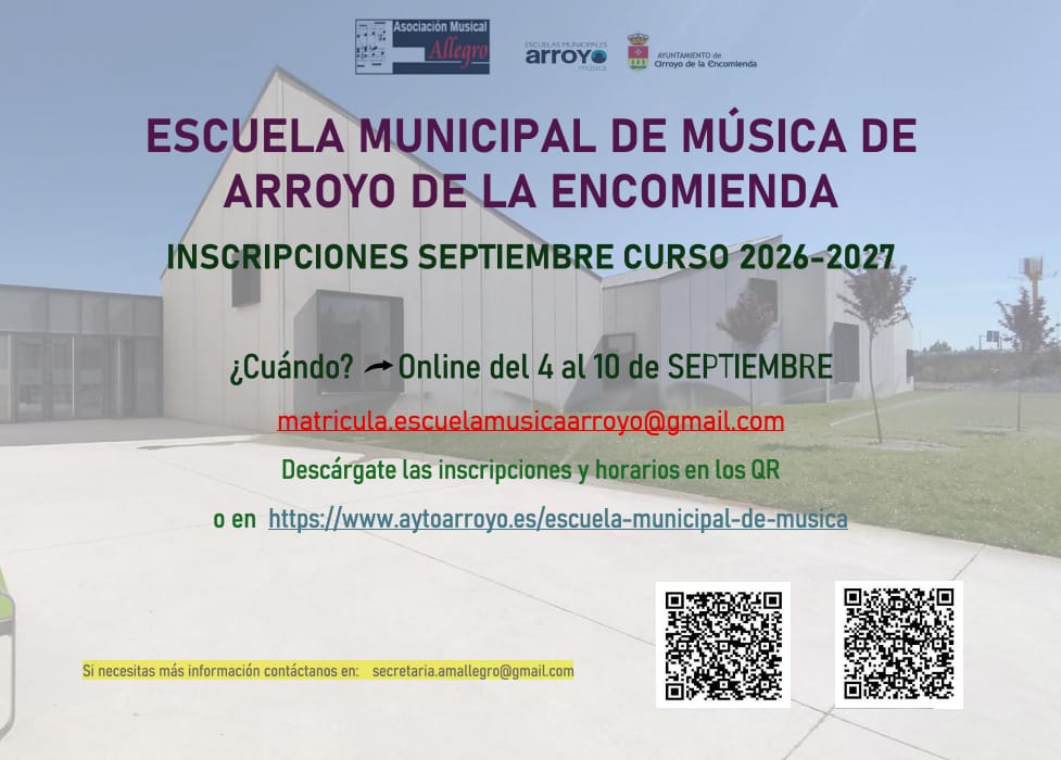 CARTEL Inscripciones SEPTIEMBRE con 2 QRs