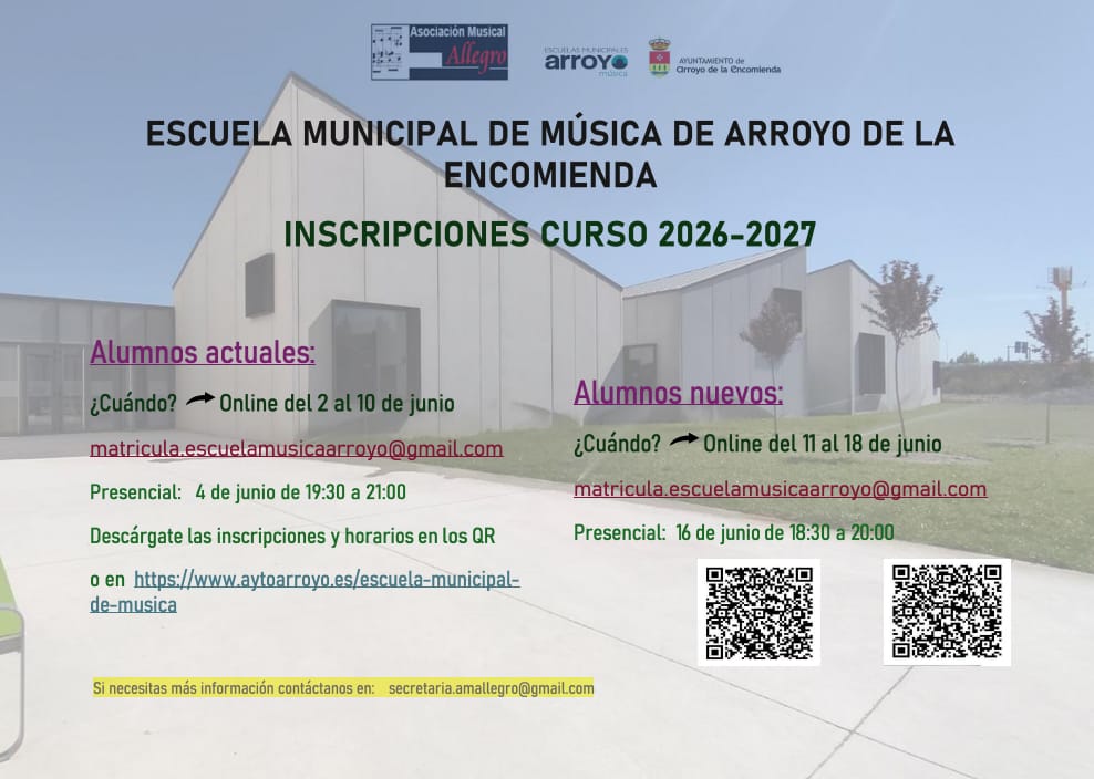 Cartel junio 2026 con 2 QRs