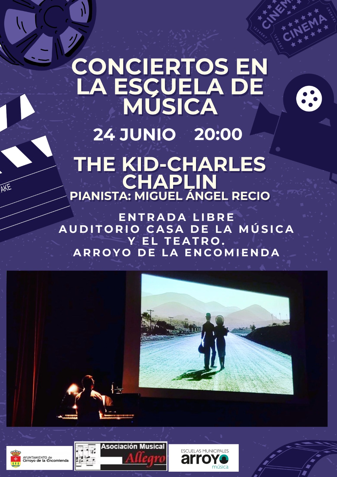 Cine Mudo - The Kid - Chaplin & Miguel Angel Recio