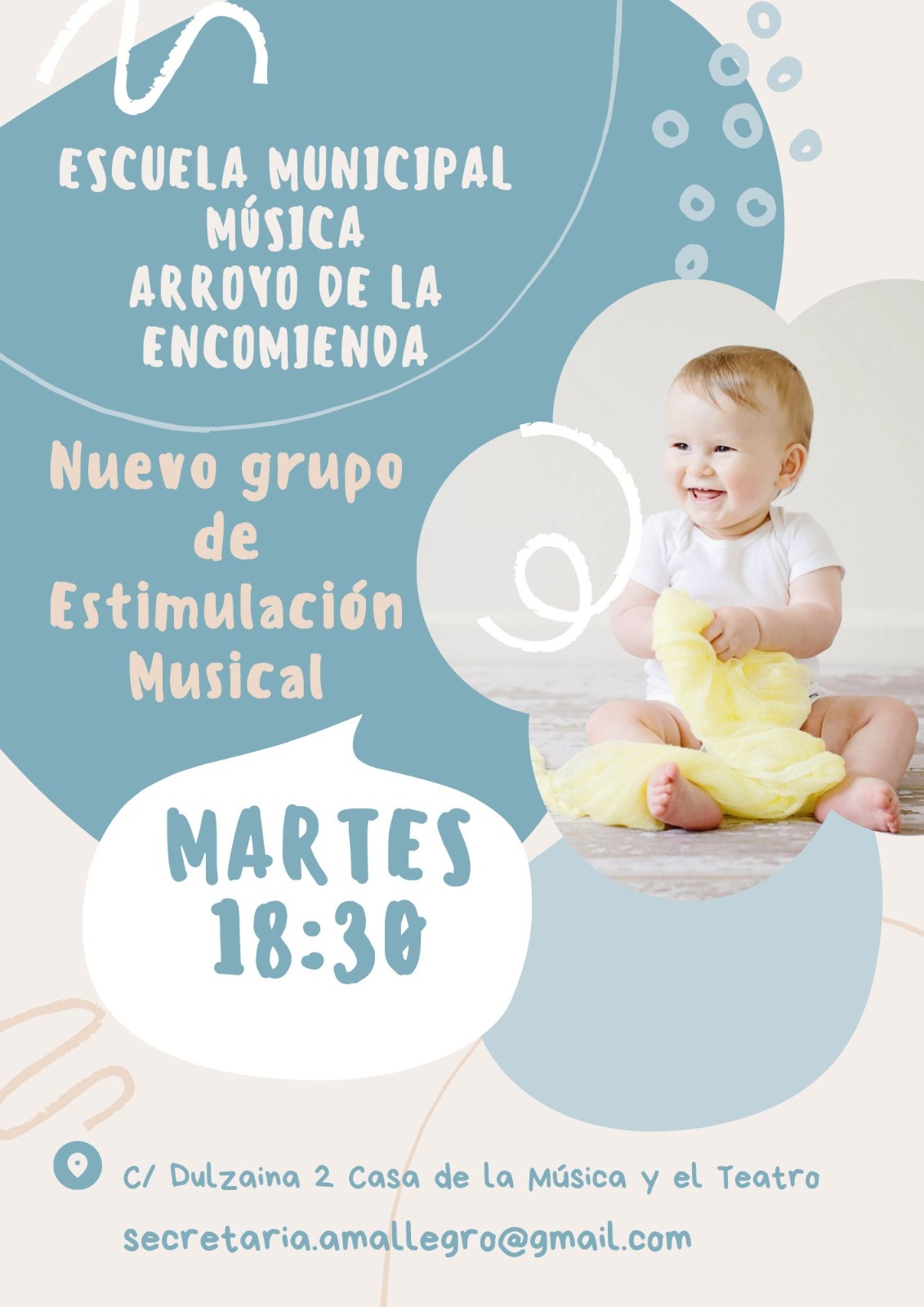 Nuevo grupo E.M. (Bebés) martes 18:30