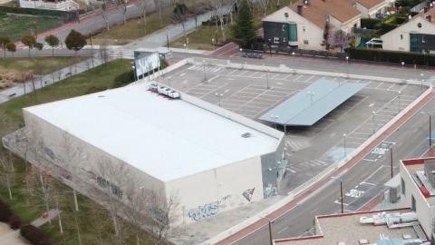 Vista aérea del futuro puesto de la Guardia Civil de Arroyo.