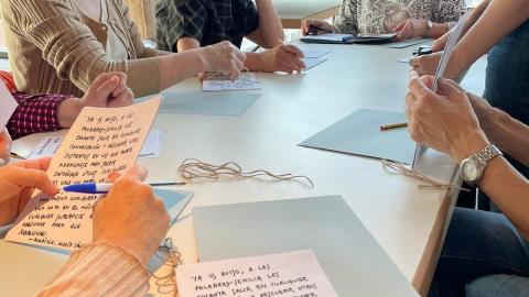 Taller literario celebrado en la Casa de Cultura.