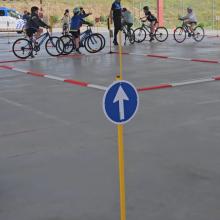 La Policía Local estrena circuito de educación vial y 15 bicicletas para los escolares