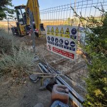 Arranca la obra de renovación de la pista polideportiva de la calle Juan de la Cierva