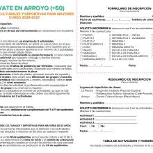 Actívate en Arroyo +60