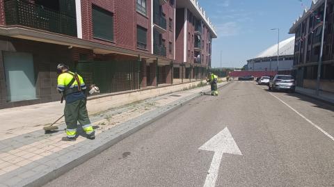 El Ayuntamiento refuerza los equipos de jardinería encargados de luchar contra las malas hierbas